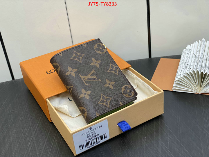 LV Bags(TOP)-Wallet 2023 aaaaa replica customize ID: TY8333 $: 75USD