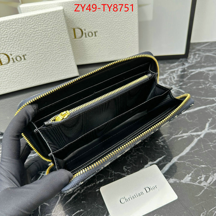 Dior Bags(4A)-Wallet- replica for cheap ID: TY8751 $: 49USD