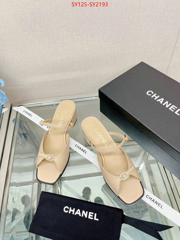 Women Shoes-Chanel aaaaa replica ID: SY2193 $: 125USD