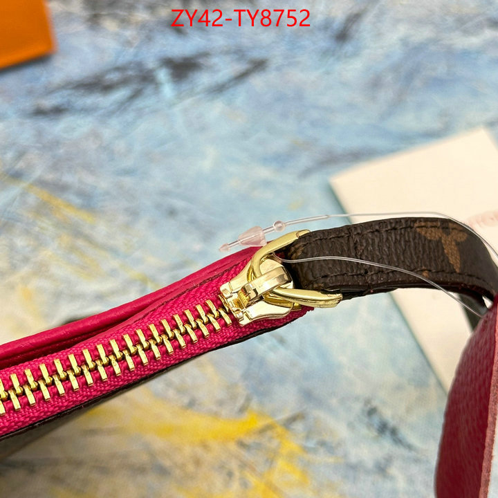 LV Bags(4A)-Wallet wholesale designer shop ID: TY8752 $: 42USD