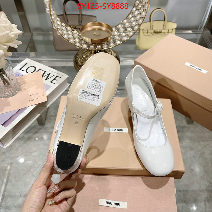 Women Shoes-Miu Miu what are the best replica ID: SY8888 $: 125USD