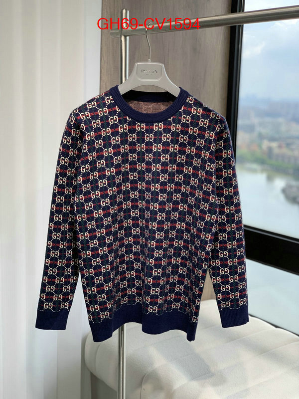 Clothing-Gucci online shop ID: CV1594 $: 69USD