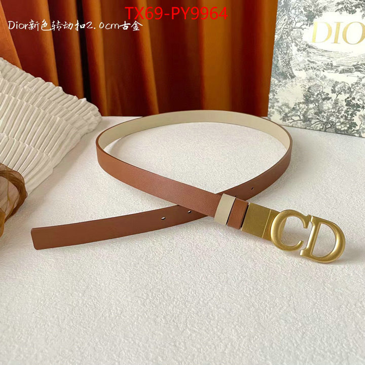 Belts-Dior how to buy replcia ID: PY9964 $: 69USD