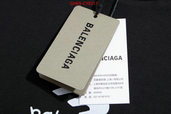 Clothing-Balenciaga fashion designer ID: CY8317 $: 69USD