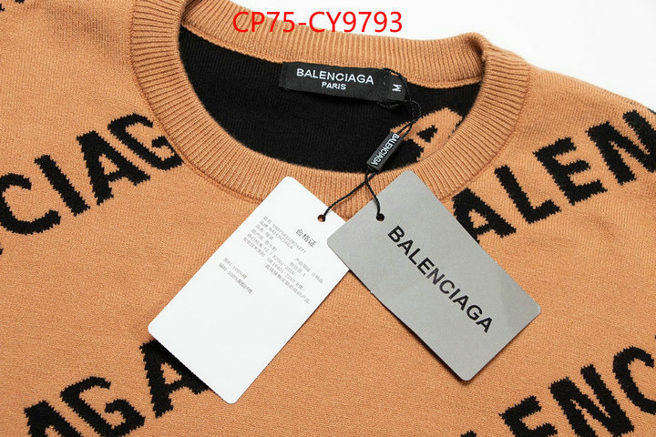 Clothing-Balenciaga shop designer replica ID: CY9793 $: 75USD