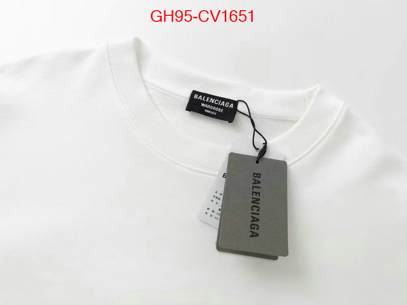 Clothing-Balenciaga same as original ID: CV1651 $: 95USD