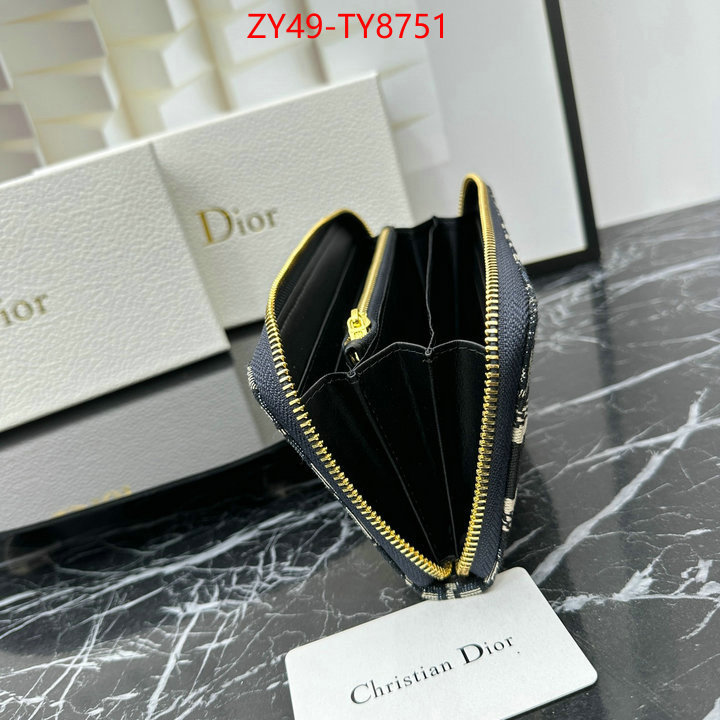 Dior Bags(4A)-Wallet- replica for cheap ID: TY8751 $: 49USD