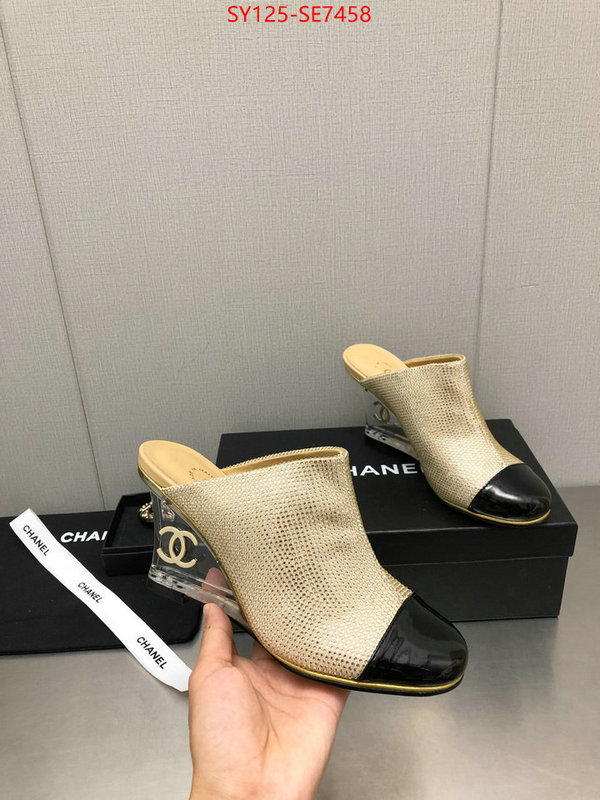 Women Shoes-Chanel where quality designer replica ID: SE7458 $: 125USD