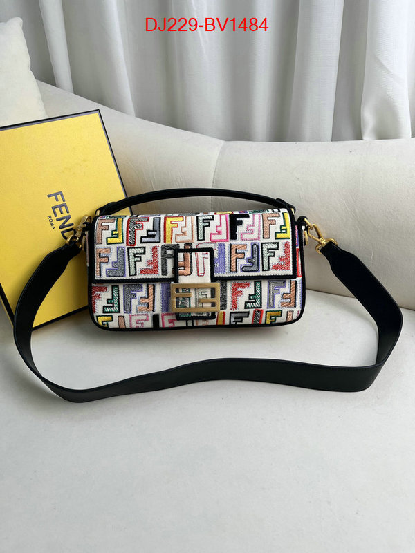 Fendi Bags(TOP)-Baguette high quality replica designer ID: BV1484 $: 229USD