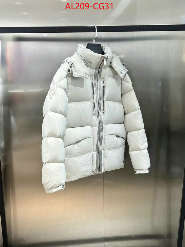 Down jacket Men-Moncler top quality fake ID: CG31 $: 209USD