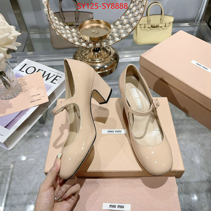 Women Shoes-Miu Miu what are the best replica ID: SY8888 $: 125USD