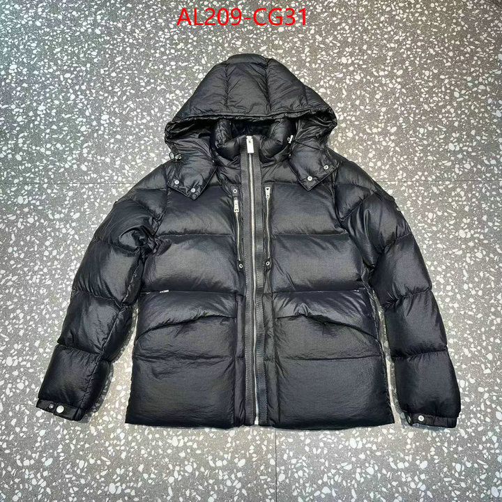 Down jacket Men-Moncler top quality fake ID: CG31 $: 209USD