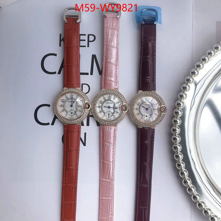 Watch(4A)-Cartier where can i find ID: WY9821 $: 59USD