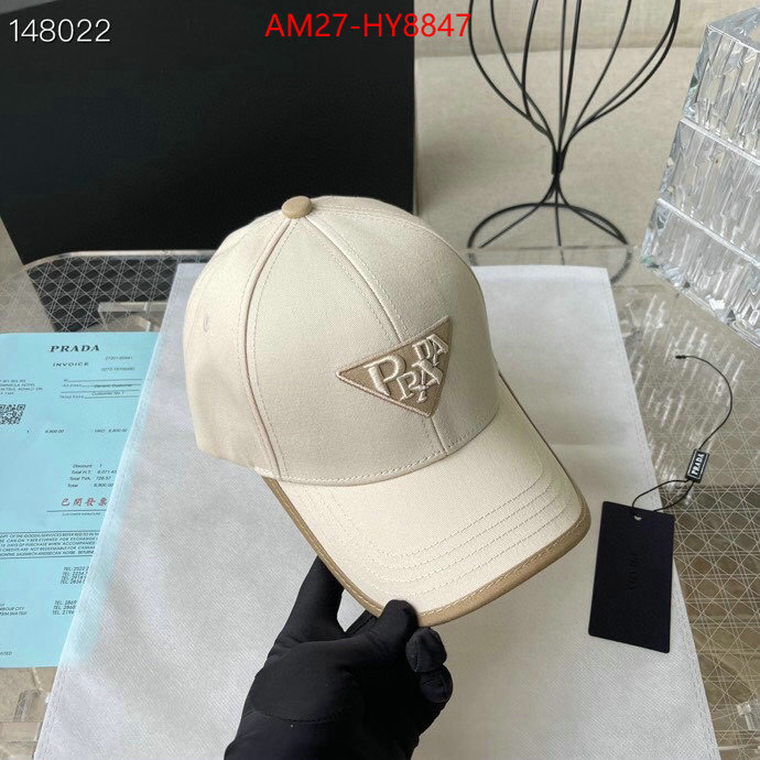 Cap (Hat)-Prada luxury 7 star replica ID: HY8847 $: 27USD