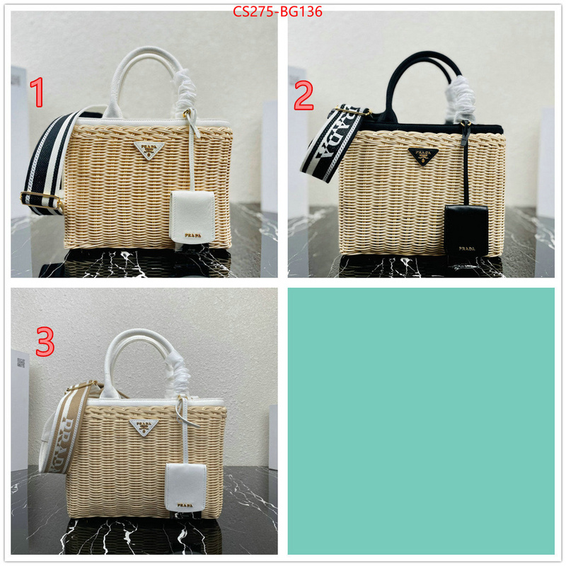 Prada Bags (TOP)-Handbag- shop cheap high quality 1:1 replica ID: BG136 $: 275USD