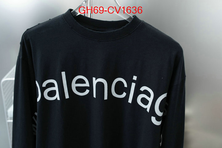 Clothing-Balenciaga what is a counter quality ID: CV1636 $: 69USD