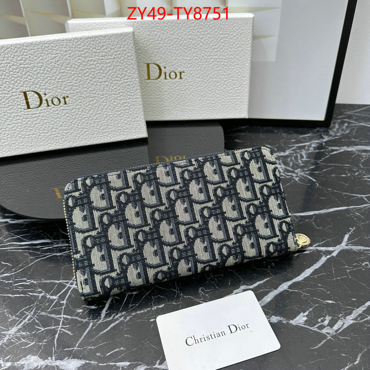 Dior Bags(4A)-Wallet- replica for cheap ID: TY8751 $: 49USD