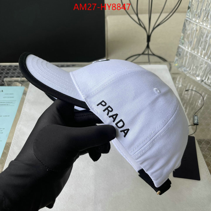 Cap (Hat)-Prada luxury 7 star replica ID: HY8847 $: 27USD