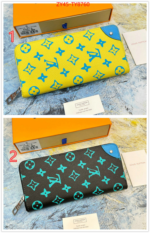 LV Bags(4A)-Wallet the best quality replica ID: TY8760 $: 45USD