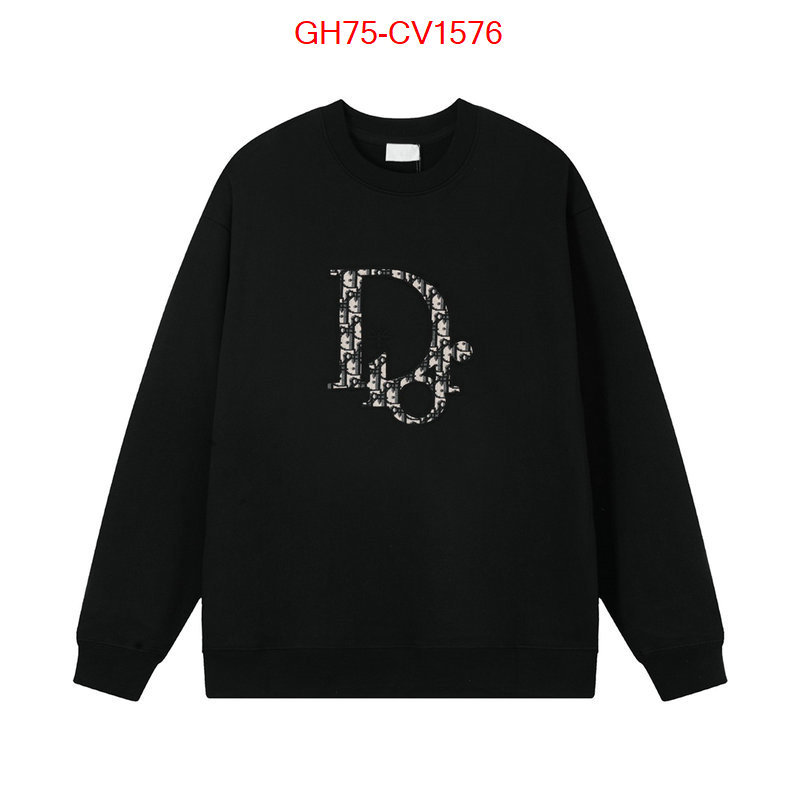 Clothing-Dior wholesale designer shop ID: CV1576 $: 75USD