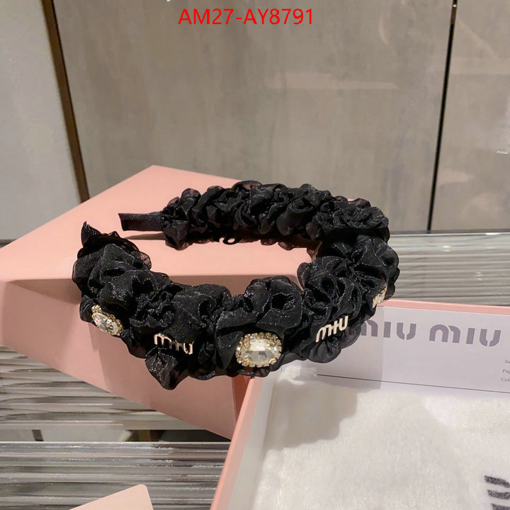 Hair band-MIU MIU same as original ID: AY8791 $: 27USD