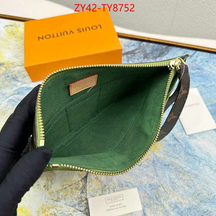 LV Bags(4A)-Wallet wholesale designer shop ID: TY8752 $: 42USD