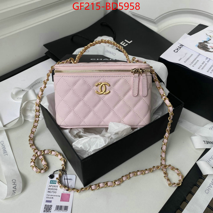 Chanel Bags(TOP)-Vanity best aaaaa ID: BD5958 $: 215USD