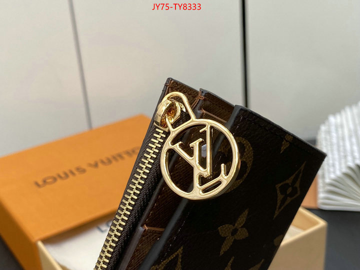 LV Bags(TOP)-Wallet 2023 aaaaa replica customize ID: TY8333 $: 75USD