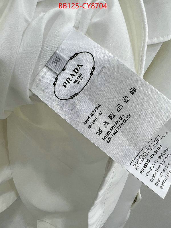 Clothing-Prada designer wholesale replica ID: CY8704 $: 125USD