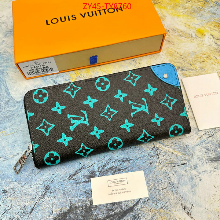 LV Bags(4A)-Wallet the best quality replica ID: TY8760 $: 45USD