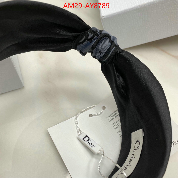 Hair band-Dior fake ID: AY8789 $: 29USD