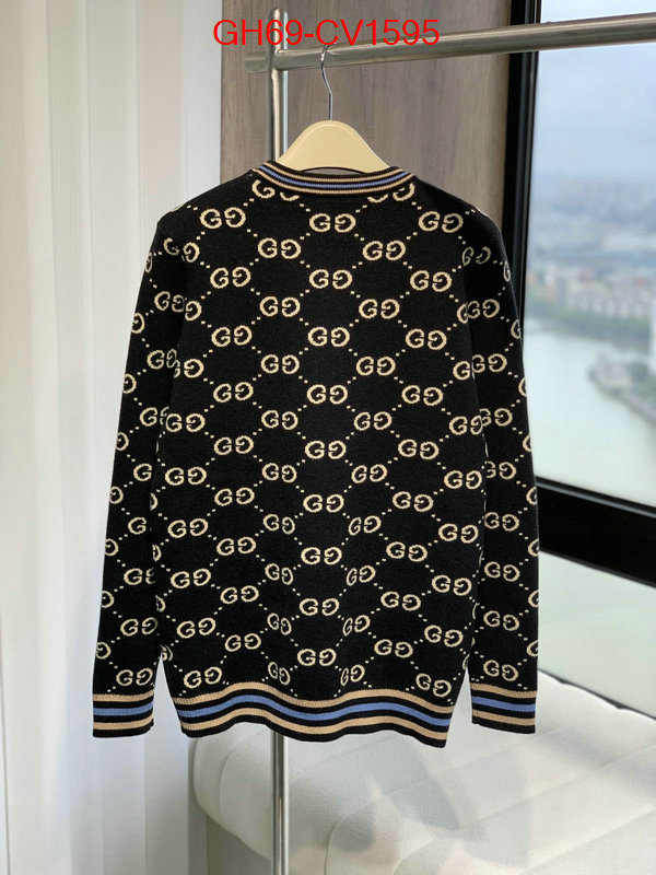 Clothing-Gucci wholesale replica ID: CV1595 $: 69USD