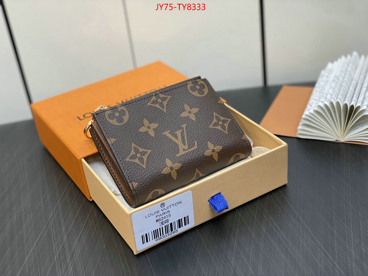 LV Bags(TOP)-Wallet 2023 aaaaa replica customize ID: TY8333 $: 75USD
