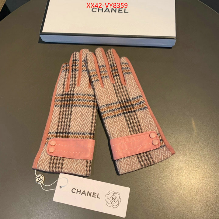 Gloves-Chanel highest product quality ID: VY8359 $: 42USD