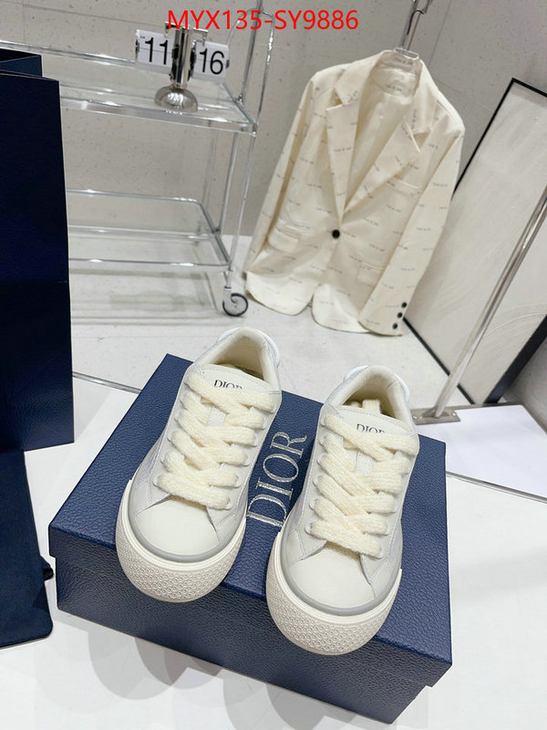 Men shoes-Dior 1:1 replica ID: SY9886 $: 135USD