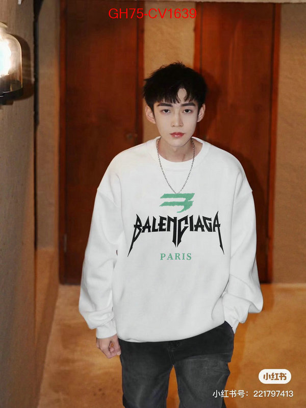 Clothing-Balenciaga shop designer replica ID: CV1639 $: 75USD