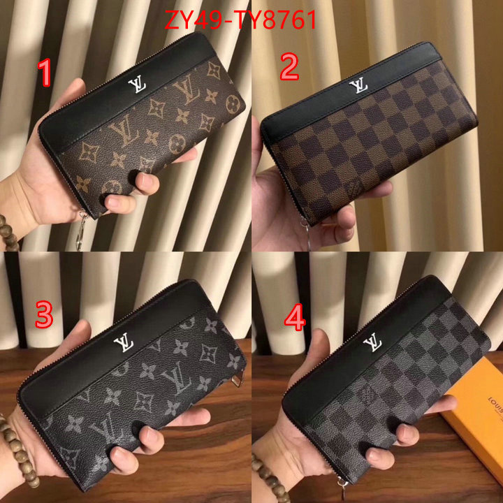 LV Bags(4A)-Wallet designer 1:1 replica ID: TY8761 $: 49USD