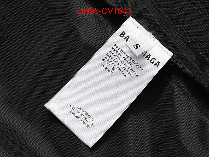 Clothing-Balenciaga replica for cheap ID: CV1643 $: 95USD