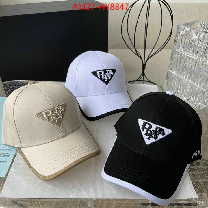 Cap (Hat)-Prada luxury 7 star replica ID: HY8847 $: 27USD