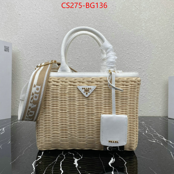 Prada Bags (TOP)-Handbag- shop cheap high quality 1:1 replica ID: BG136 $: 275USD