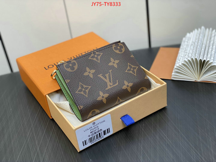 LV Bags(TOP)-Wallet 2023 aaaaa replica customize ID: TY8333 $: 75USD