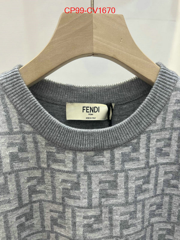 Clothing-Fendi how to find replica shop ID: CV1670 $: 99USD