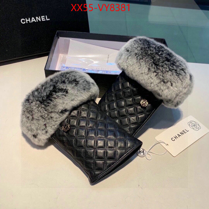 Gloves-Chanel replcia cheap ID: VY8381 $: 55USD