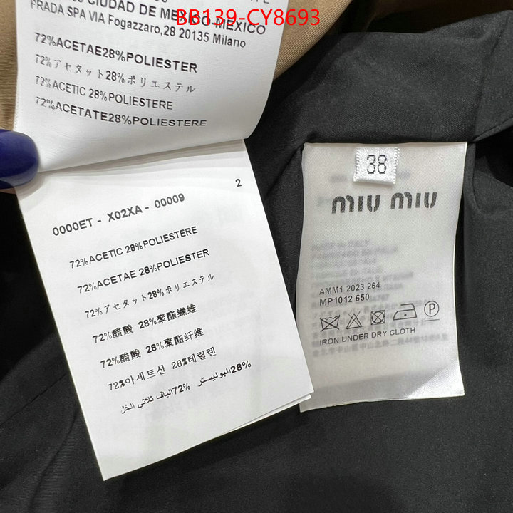 Clothing-MIU MIU wholesale replica ID: CY8693 $: 139USD