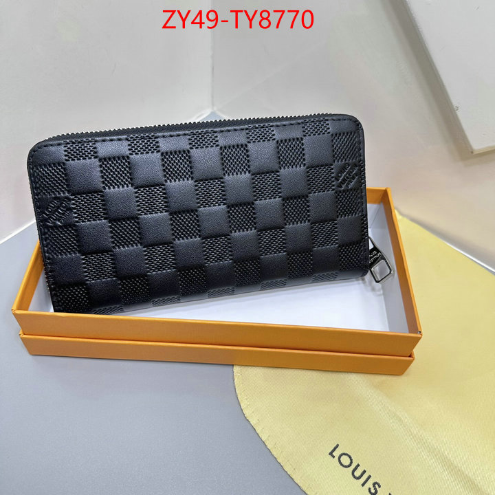 LV Bags(4A)-Wallet what is a counter quality ID: TY8770 $: 49USD