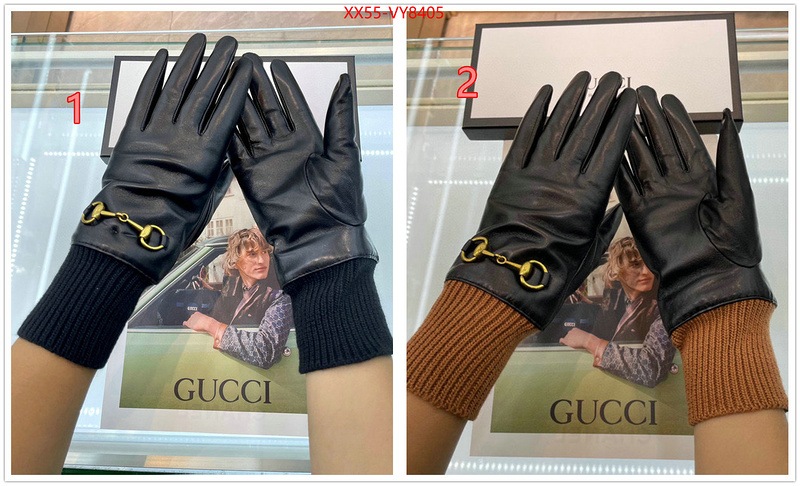 Gloves-Gucci how quality ID: VY8405 $: 55USD