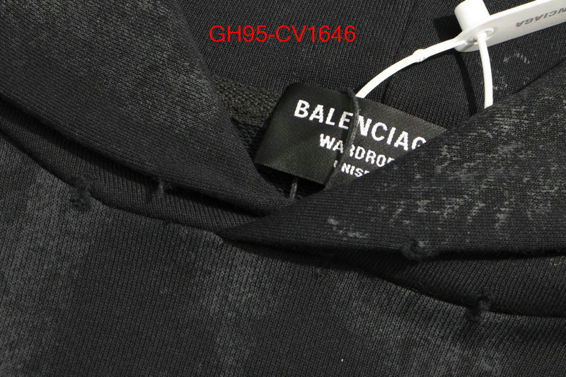 Clothing-Balenciaga aaaaa+ quality replica ID: CV1646 $: 95USD