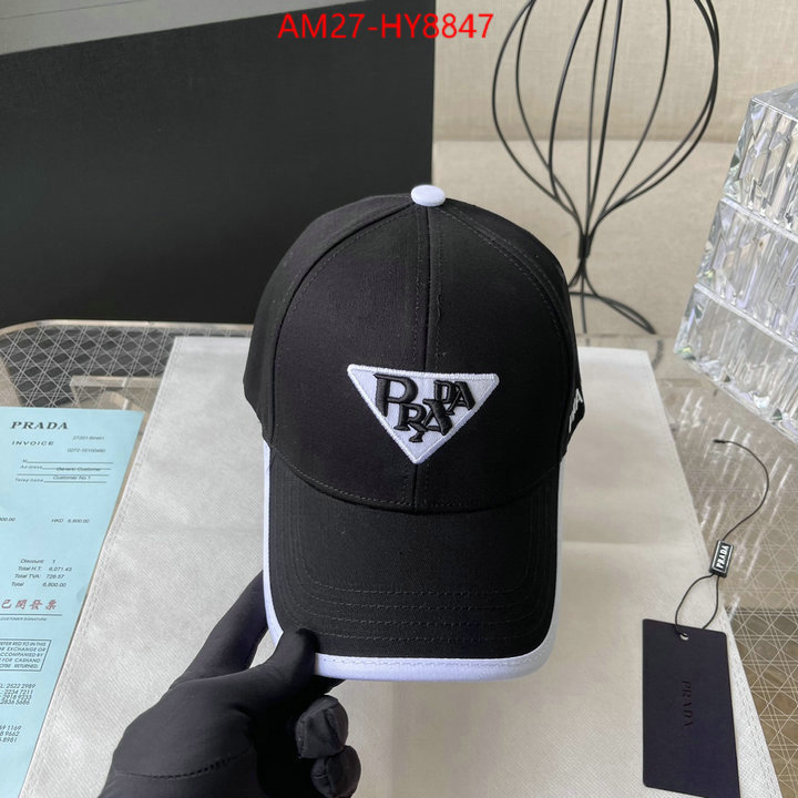 Cap (Hat)-Prada luxury 7 star replica ID: HY8847 $: 27USD