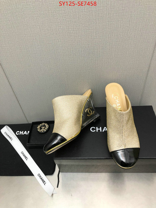 Women Shoes-Chanel where quality designer replica ID: SE7458 $: 125USD