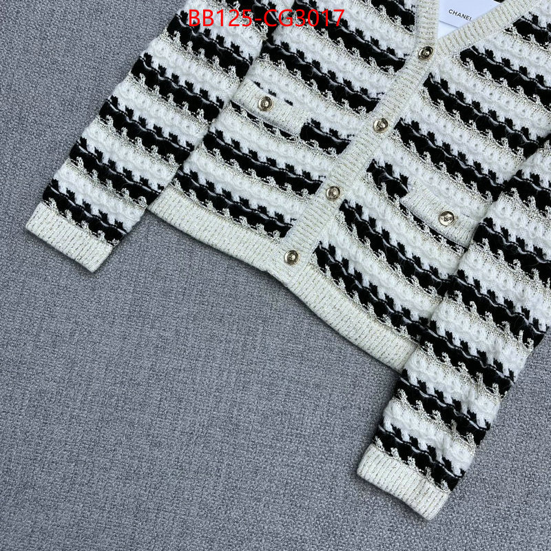 Clothing-Chanel high quality happy copy ID: CG3017 $: 125USD